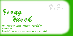 virag husek business card